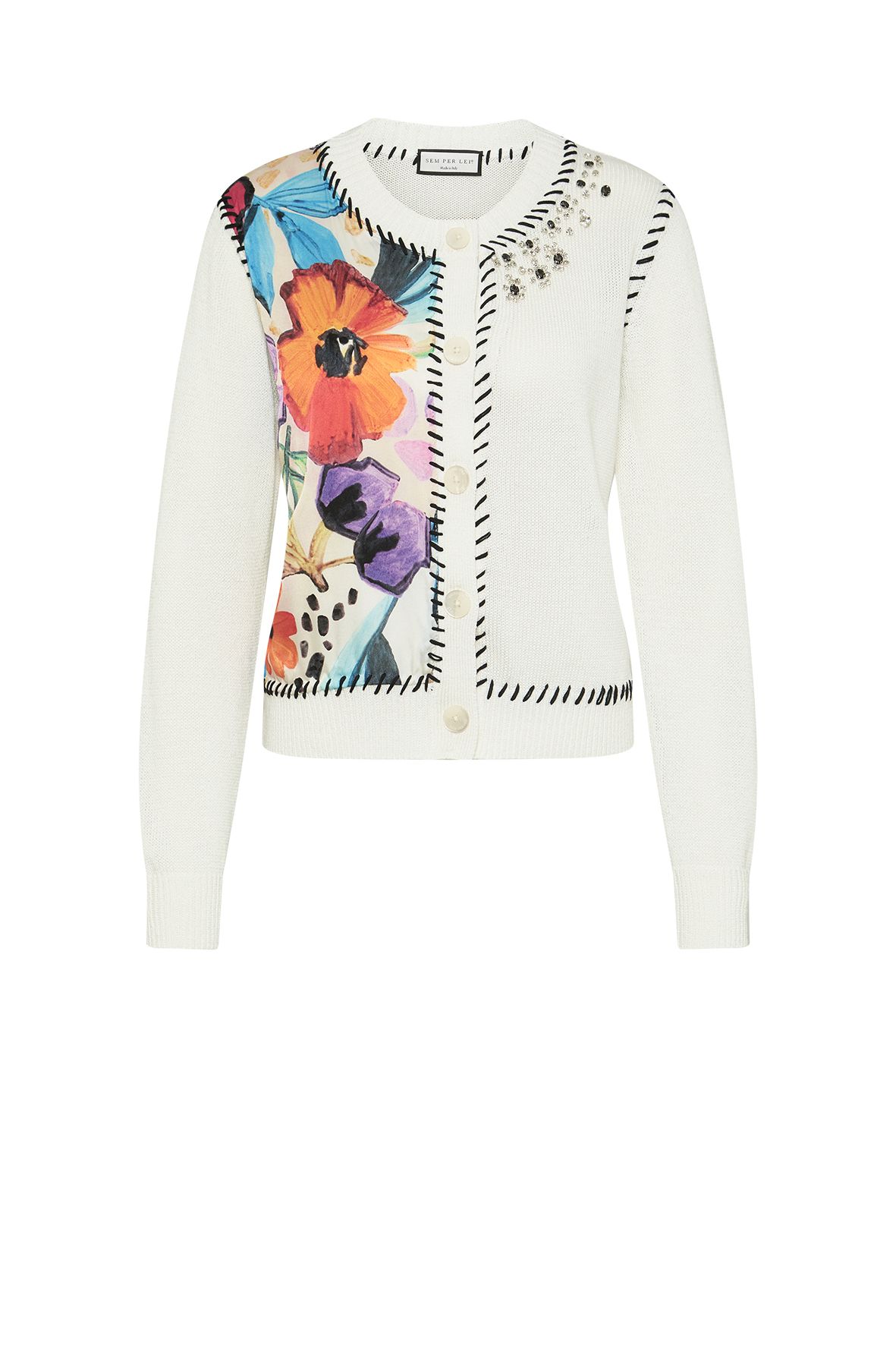 CARDIGAN STRASS PATCH