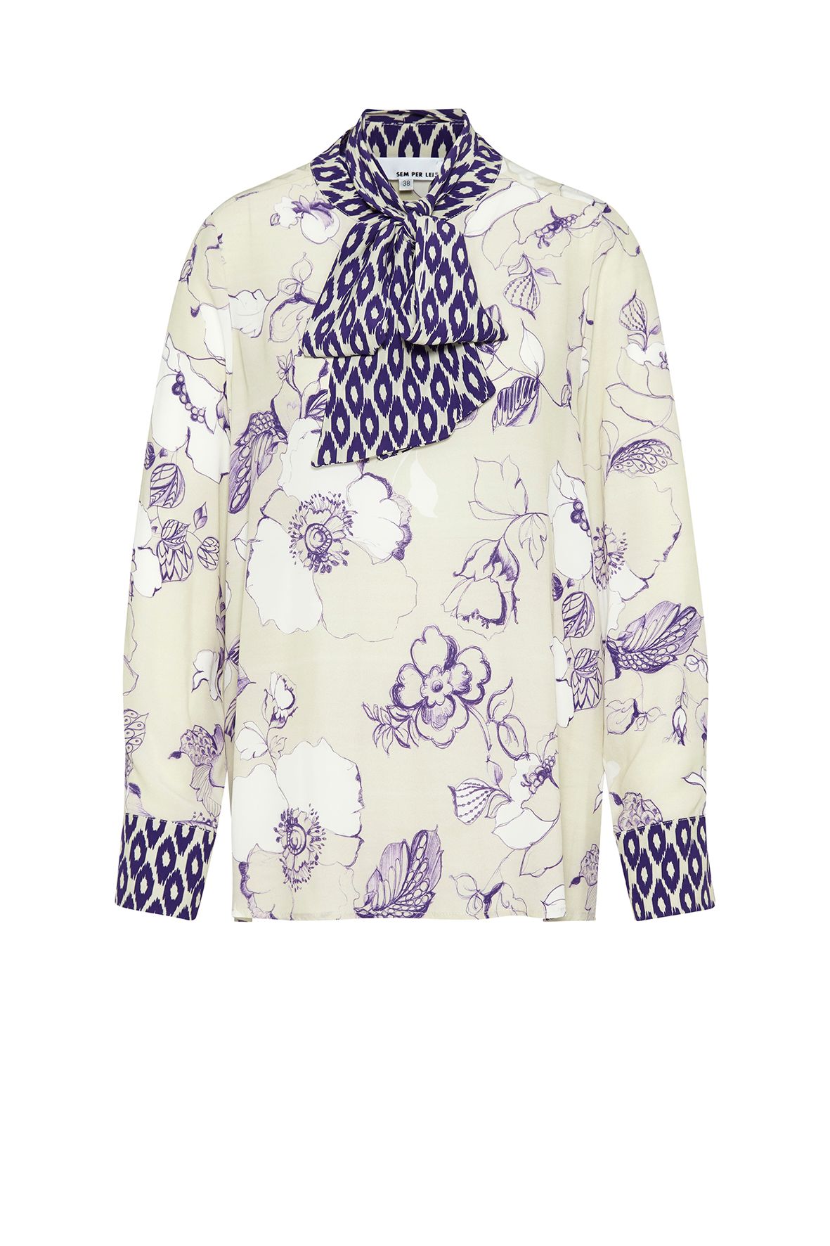 BLUSE BLUMEN SCHLUPPE